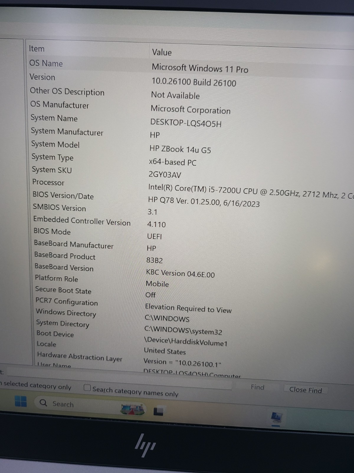 HP zBook 14U G5 i5-7200U 2.50GHz 16GB Ram 1TB Win 11 Pro Radeon Pro