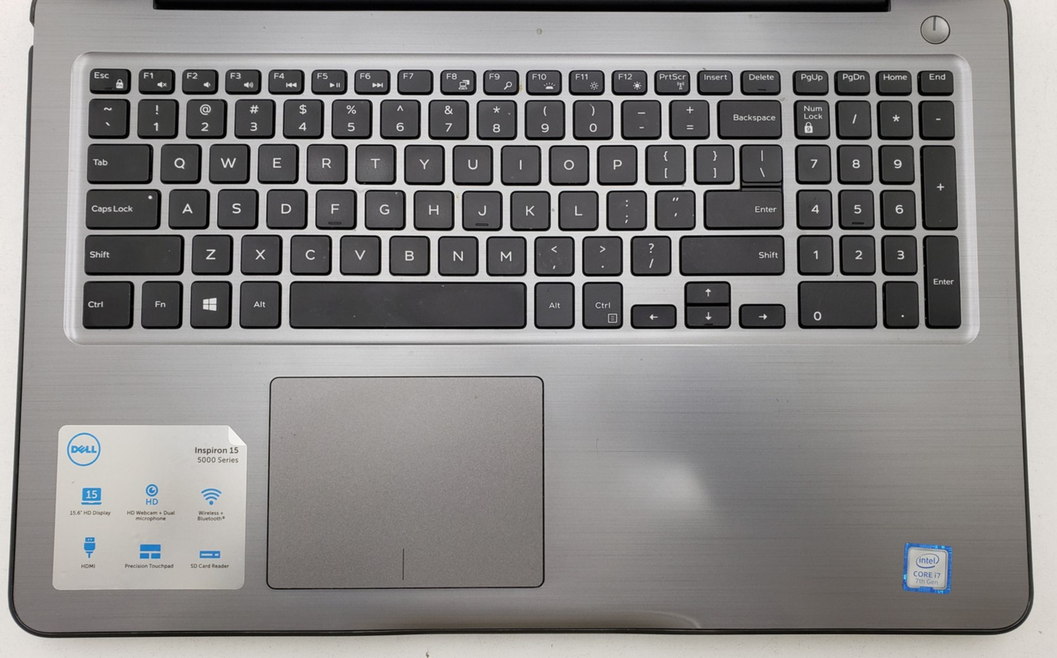 Dell Inspiron 5567 Laptop Intel Core i7-7500U 8GB RAM 128GB SSD Windows 11 Pro.
