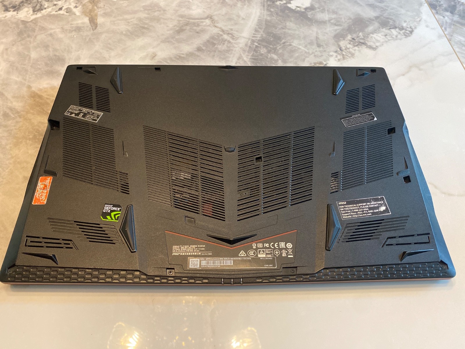 MSI GPU73 Leopard 8RE, Intel Core i7, NVIDIA GTX 1060