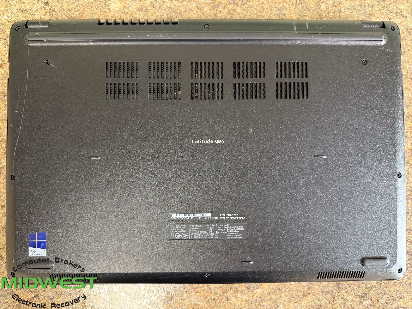 Dell Latitude 3580 i5-7300U 2.6GHz 8GB 128GB SSD