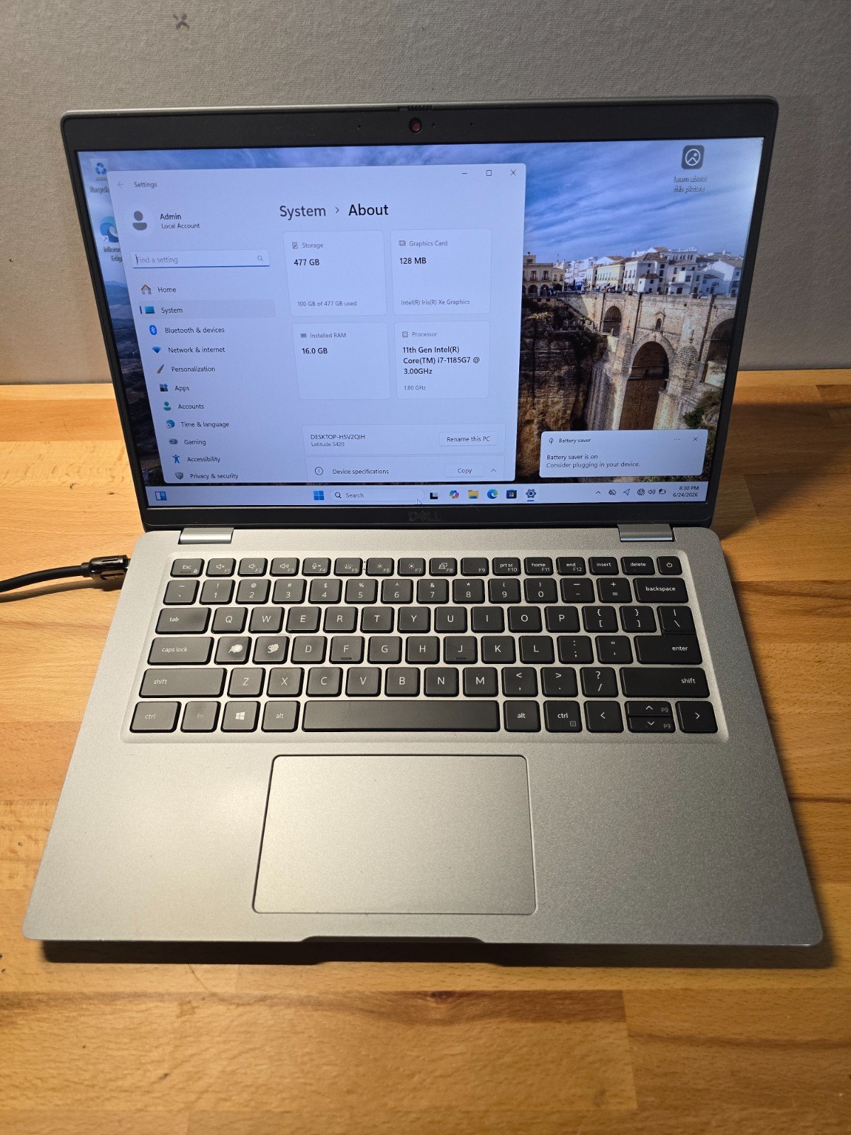 Dell Latitude 5420 14″ Intel i7-1185G7 3.0GHz 16GB RAM(1 DIMM) 512GB Win11Pro