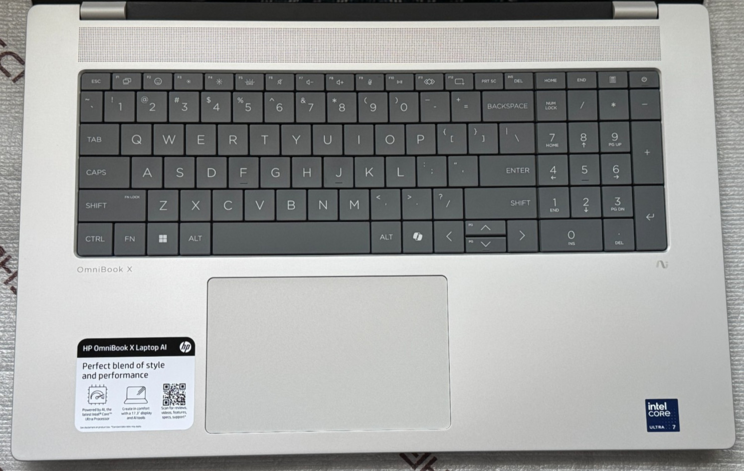 HP OmniBook X 17.3″ FHD Touch Laptop Ultra 7 256V 16GB RAM 1TB SSD 17-DD0013DX