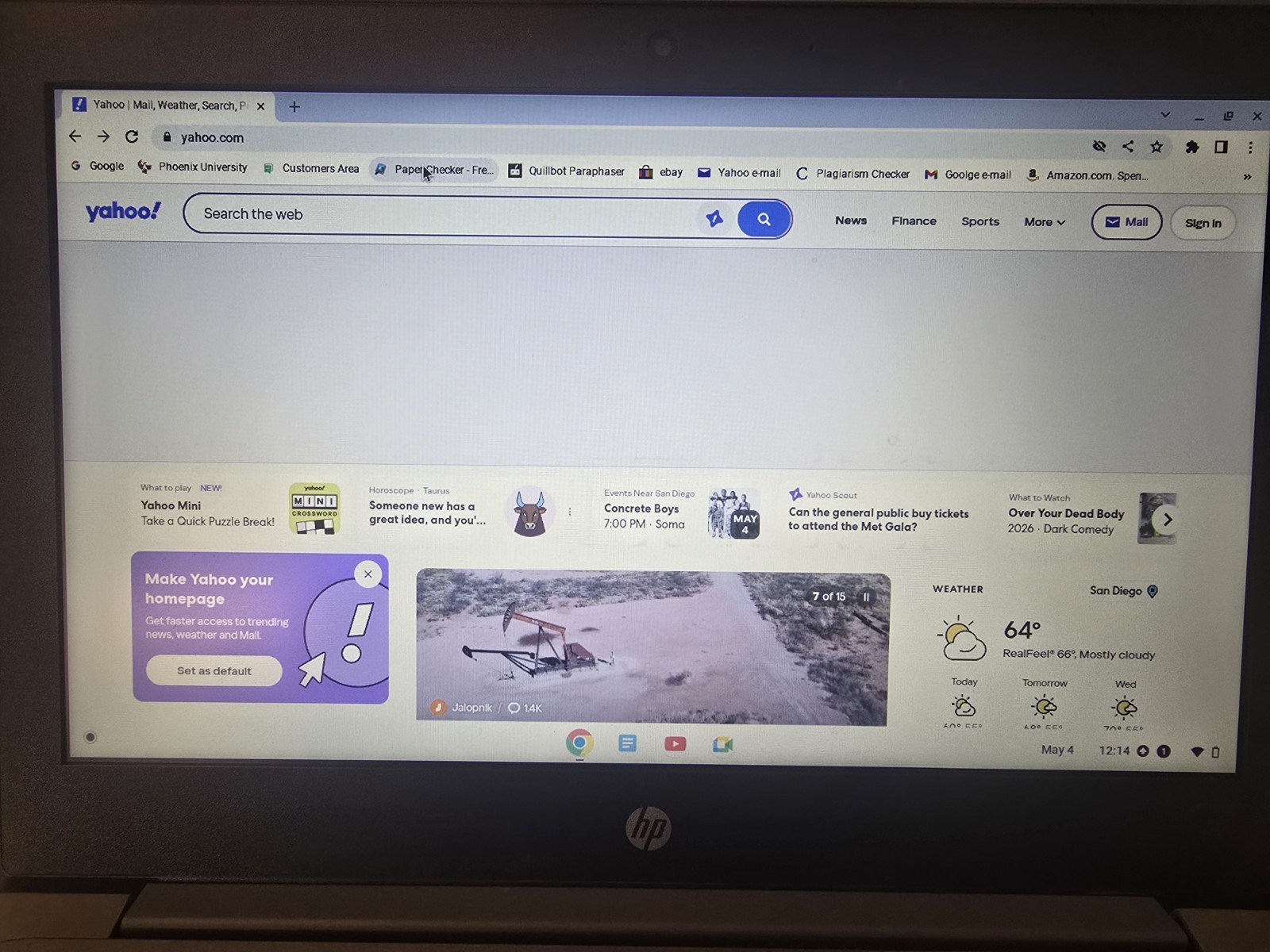 HP Chromebook 11A G8 EE 11.6″ Laptop AMD A4 32GB eMMC 4GB RAM Bag Chome