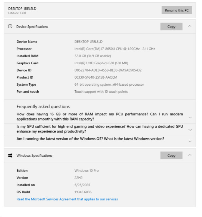 Dell Latitude 7390 13.3” (512GB SSD, Intel Core i7 8th Gen., 1.90 GHz, 16GB)…