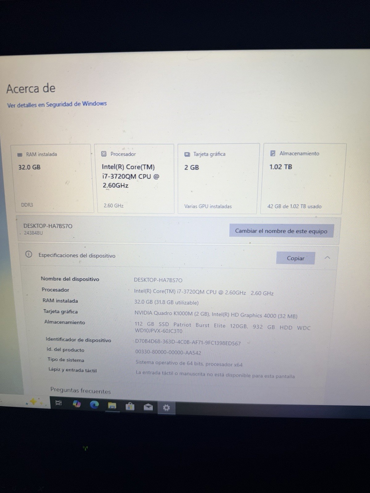 🔥🚀 Lenovo ThinkPad W530 i7 32GB RAM 120GB SSD + 1TB HDD NVIDIA K1000M 2GB 🔥