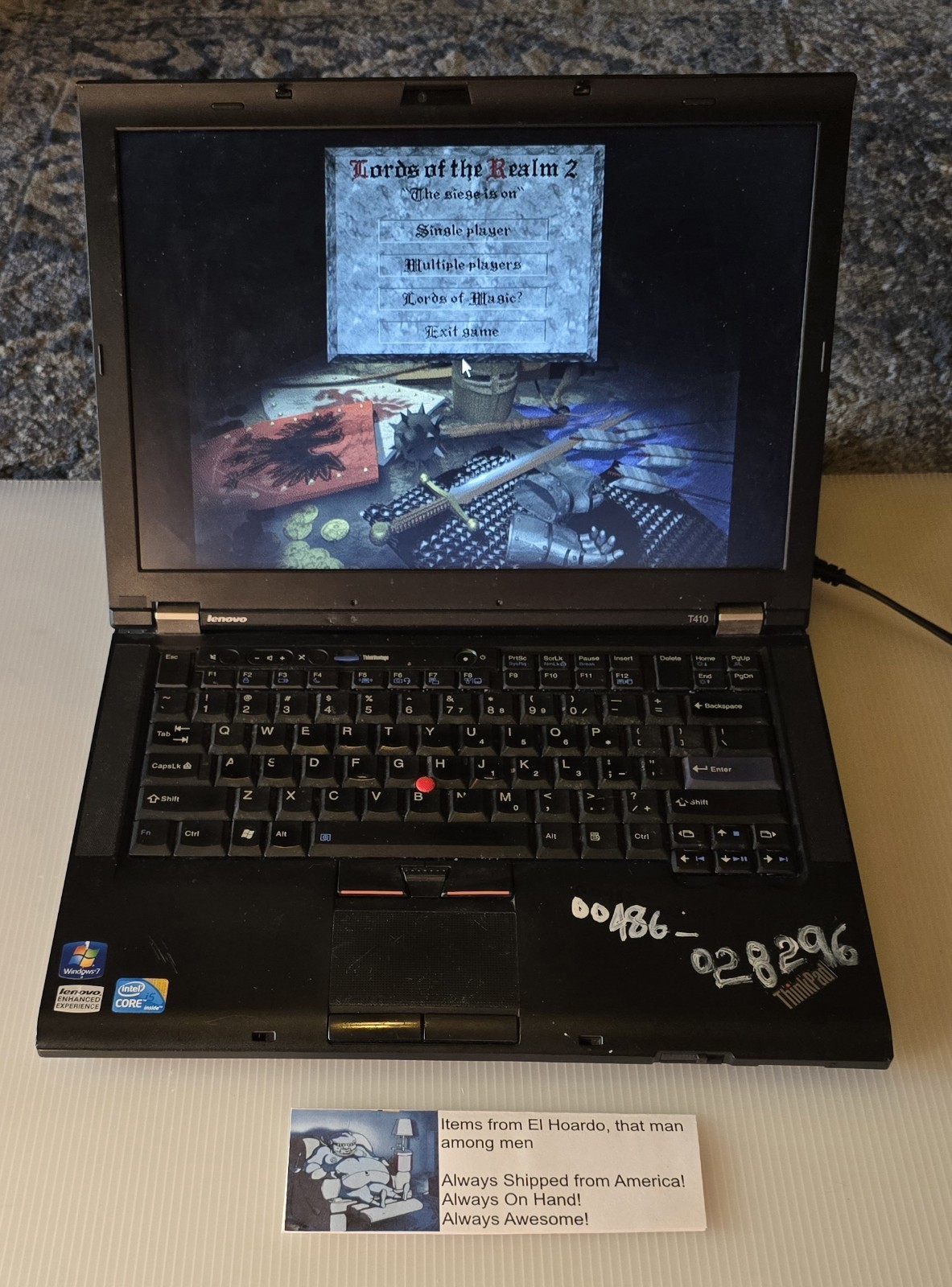 Lenovo ThinkPad T410 14″ Laptop, i5-M520/6GB RAM/500GB HDD/Windows 7 Pro
