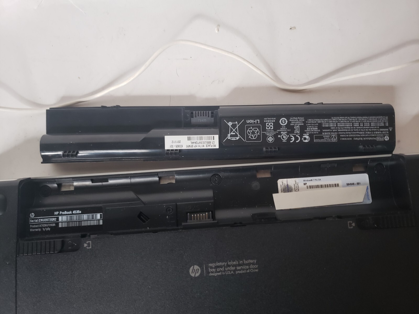 HP ProBook 4535s AMD E2-3000M@1.80ghz, Radeon HD 6380G, 4GB Ram, no HDD