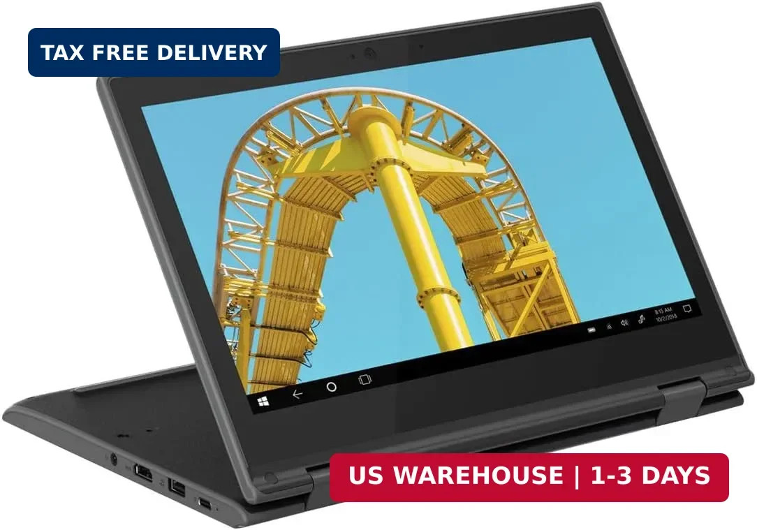 Lenovo Touchscreen Laptop 300e Chromebook Gen2, 11.6in 2-in-1 Chromebook Compute