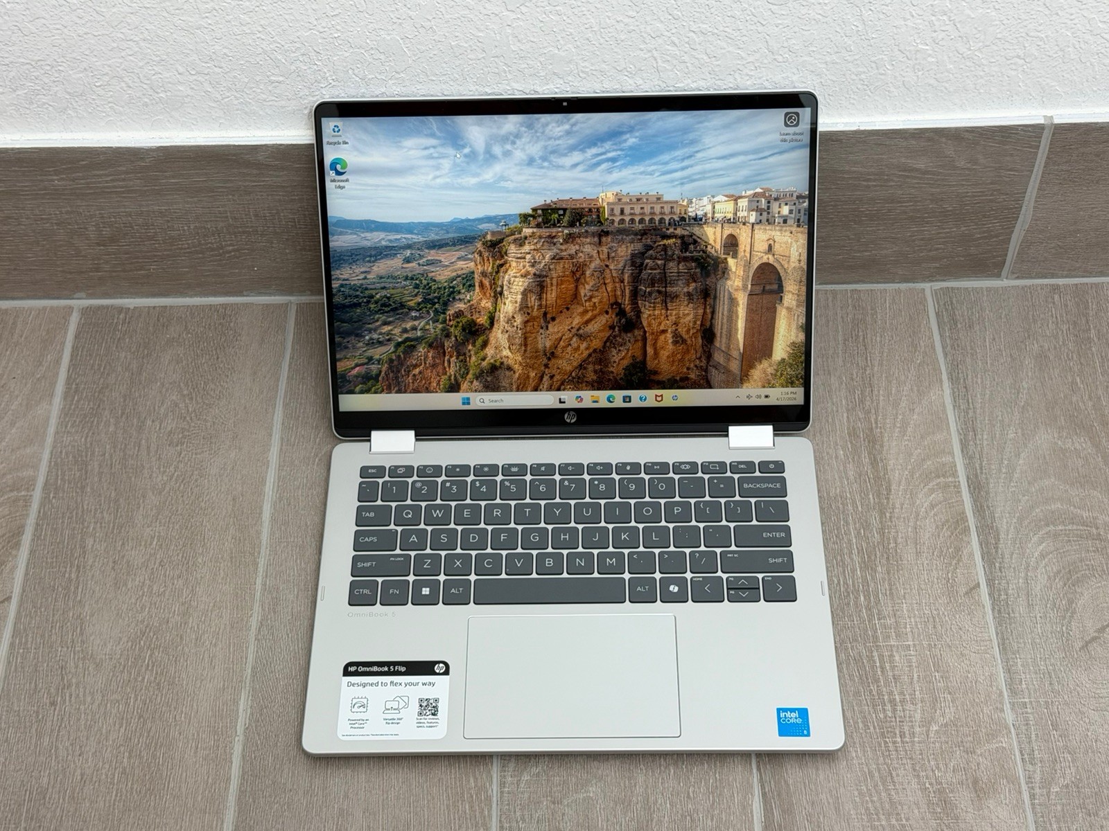 HP OmniBook 5 Flip 14″ Touch Laptop Core 5-120U 8GB RAM 512GB NVMe SSD Win-11