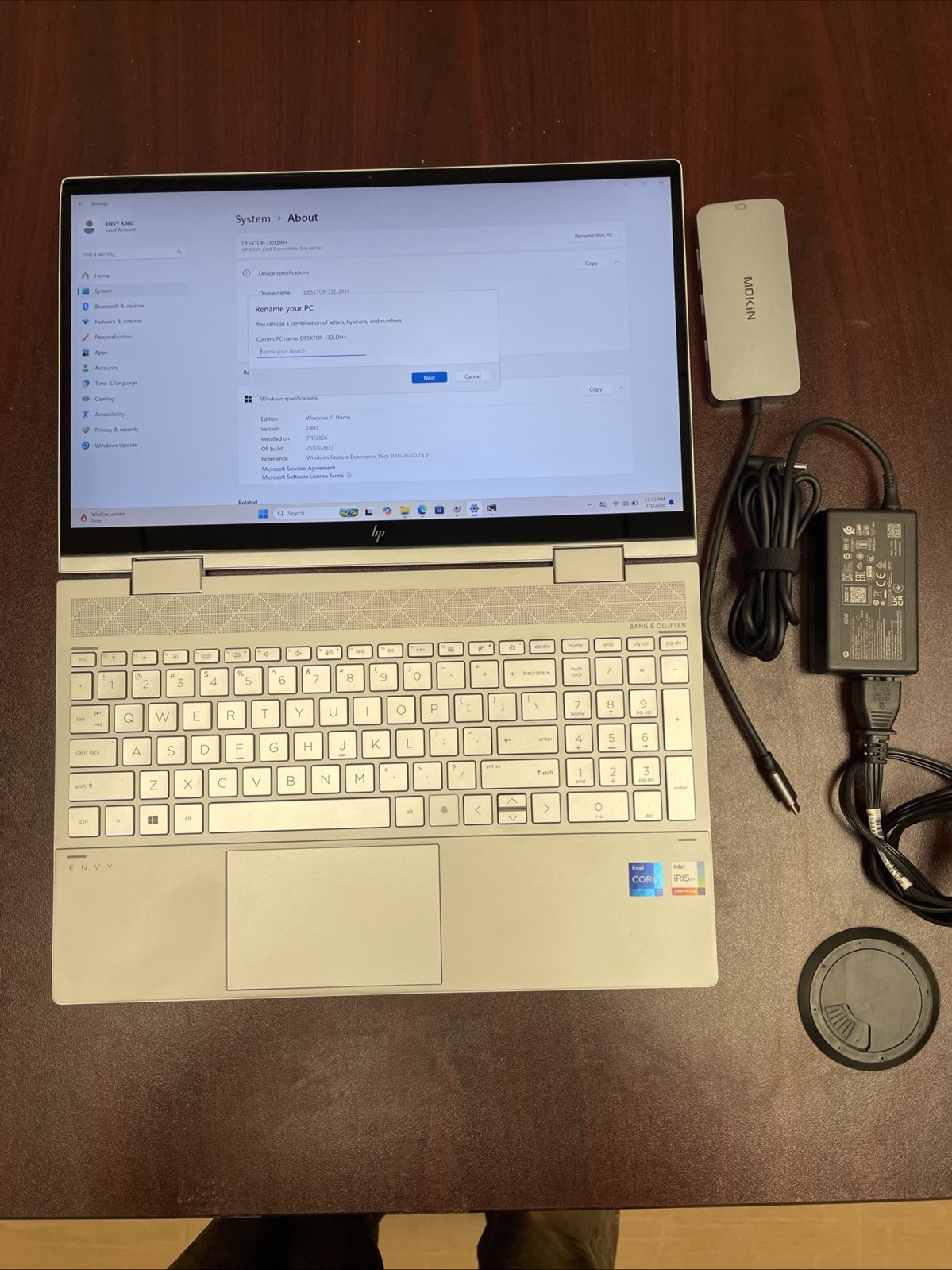 HP ENVY x360 15m-ed1023dx i7-1165G7 12GB 512GB SSD FHD Touch Win11 w/ AC