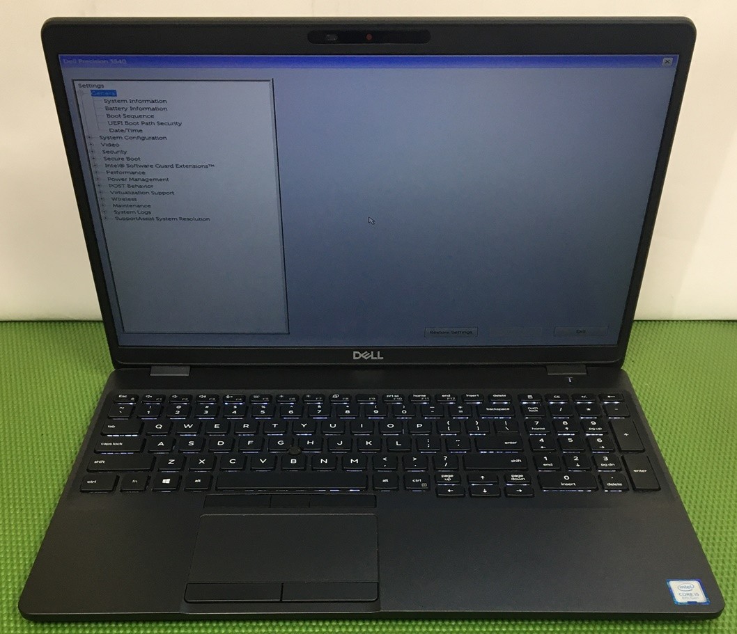 Dell Precision 3540 i5-8365U 16GB Radeon Pro WX 3100 15.6″ TouchScrn – NO OS/SSD