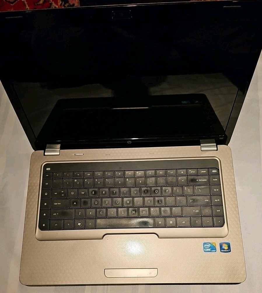 FOR parts or repair HP G62 Notebook. no power supply as pictured