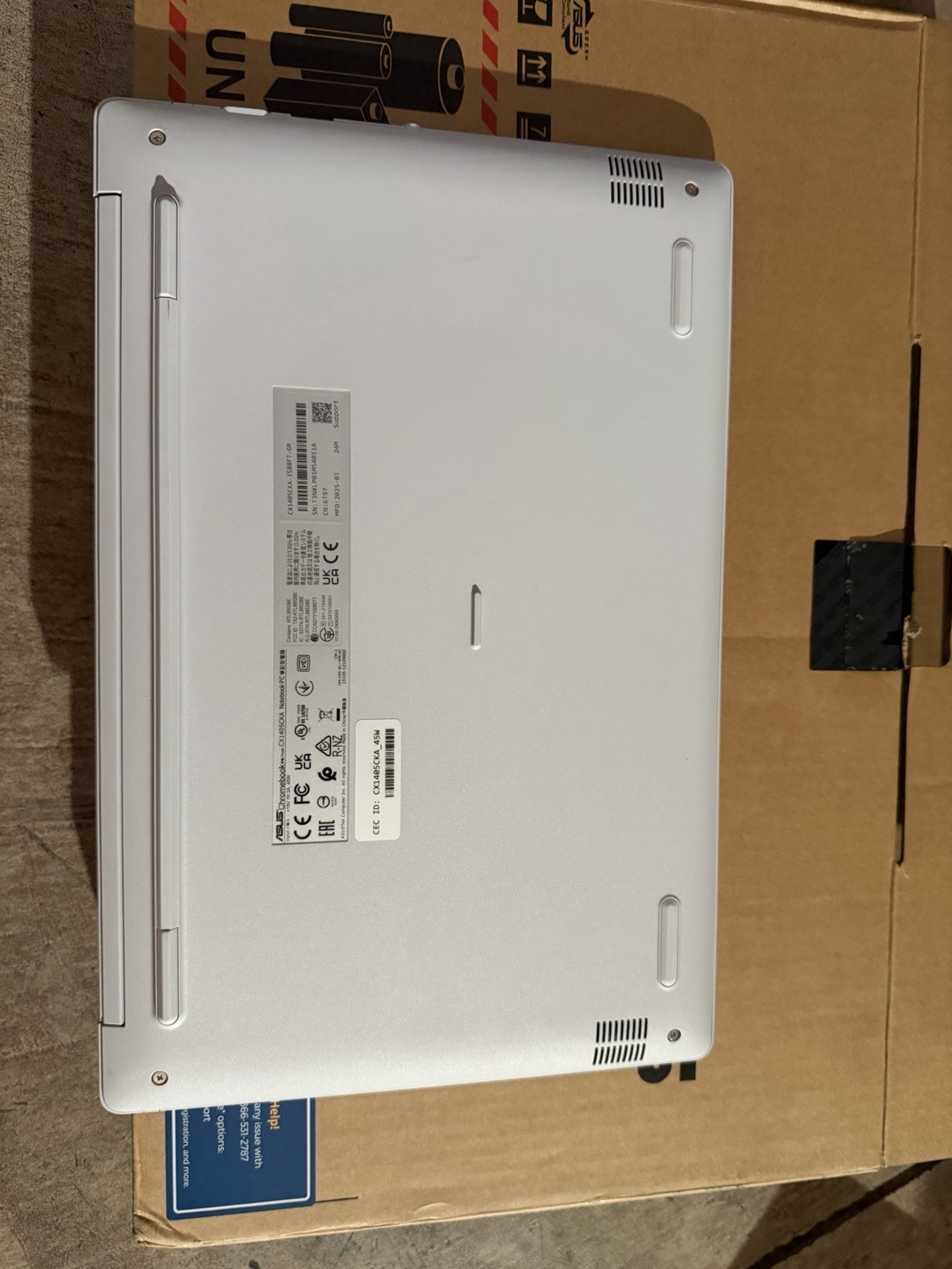 Asus Chromebook CX1405CKA – Used with Original Box (NO CHARGER)