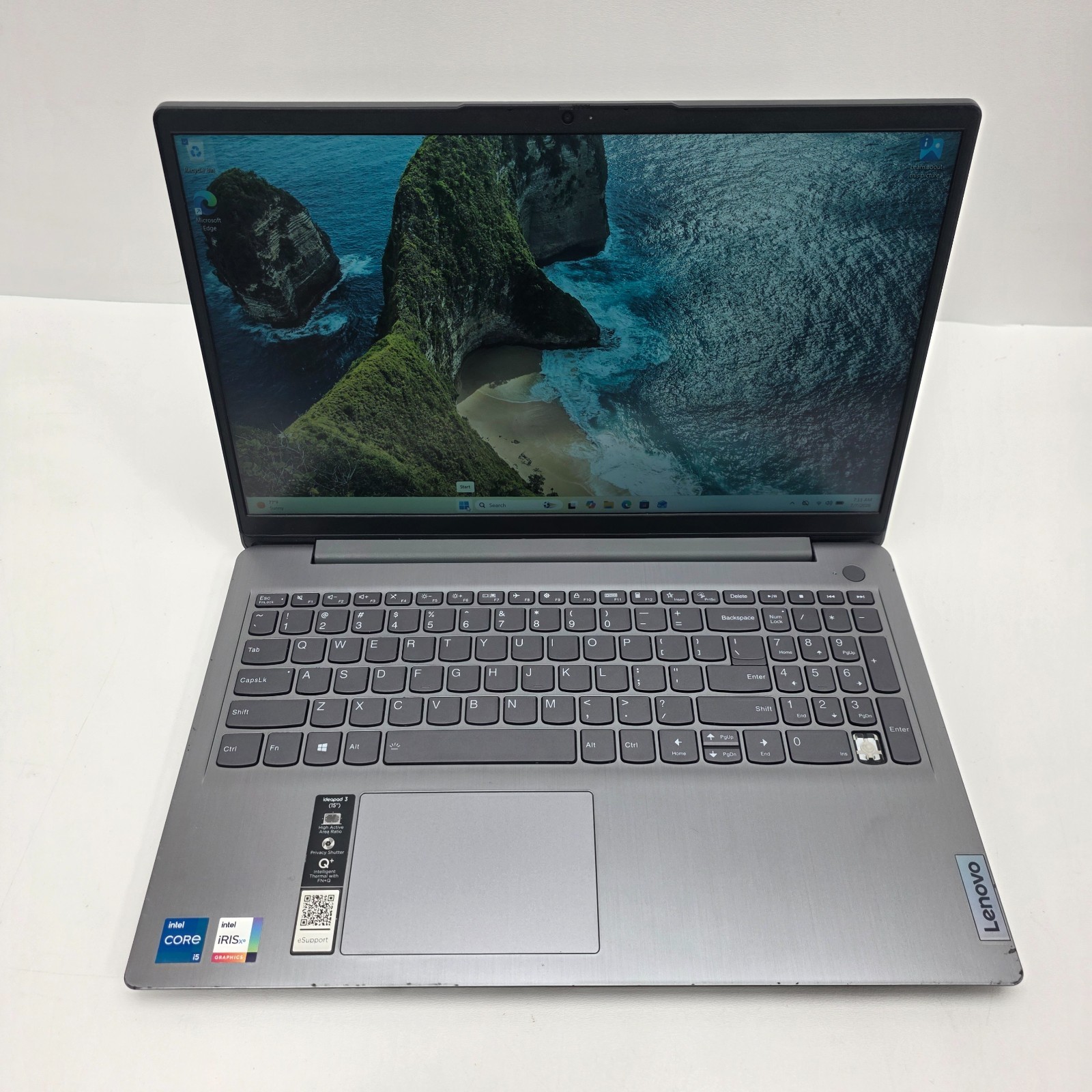 Lenovo IdeaPad 3-15ITL6 15″ TOUCH I7-1165G7 2.80GHZ 256GB MVME 8GB RAM Win11