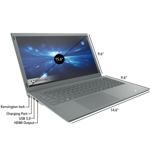 Gateway 15.6″ Ultra Slim Notebook, FHD, Intel® Pentium® Silver, Quad Core, 128GB
