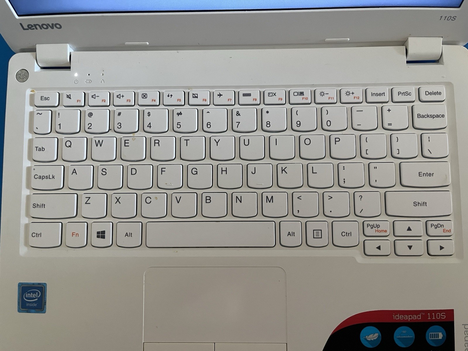 Nice Working Condition Lenovo IdeaPad 110s – 11IBR 11.6″ White w/ Power Cord,