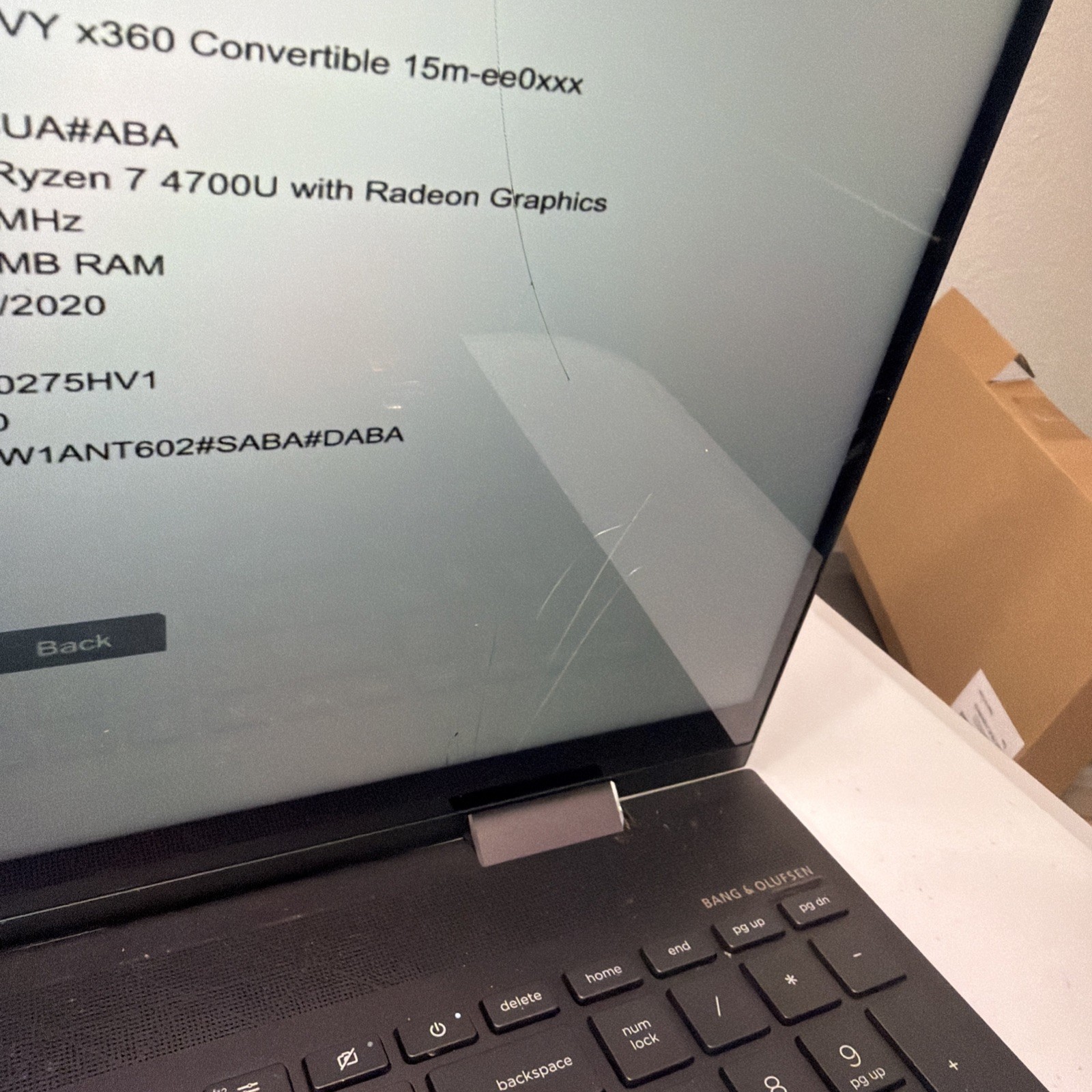 HP Envy x360 15.6 Gray FHD TOUCH 2.0 GHz Ryzen 7 4700U 8GB 512GB SSD READ