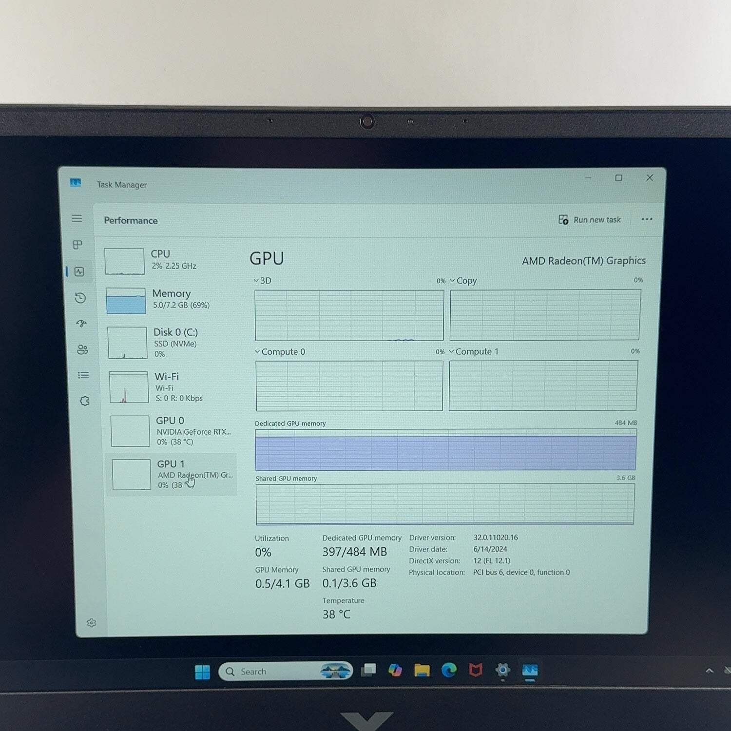 HP Victus 15-FB1013DX 15.6″ Ryzen 5 7535HS 3.3 GHz 8GB RAM 500GB SSD RTX 2050