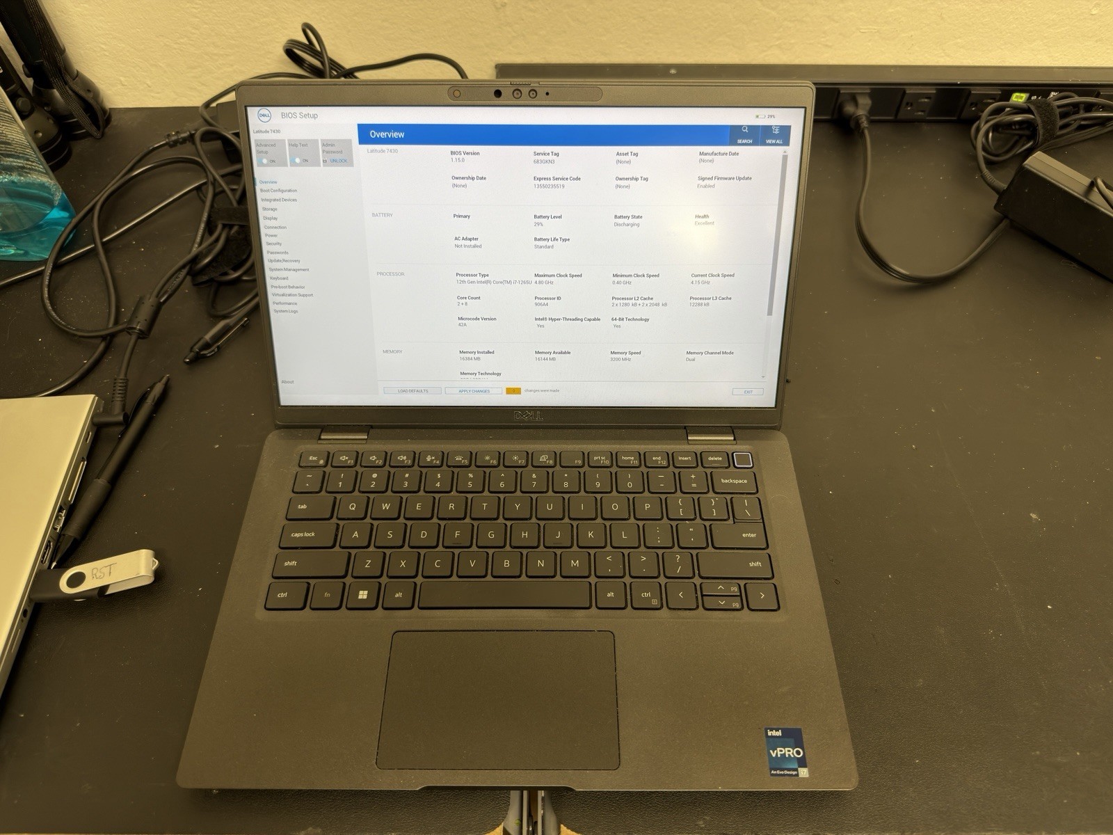 Dell Latitude 7430, i5‑1245U 16GB NO SSD BIOS LOCKED READ DESCRIPTION
