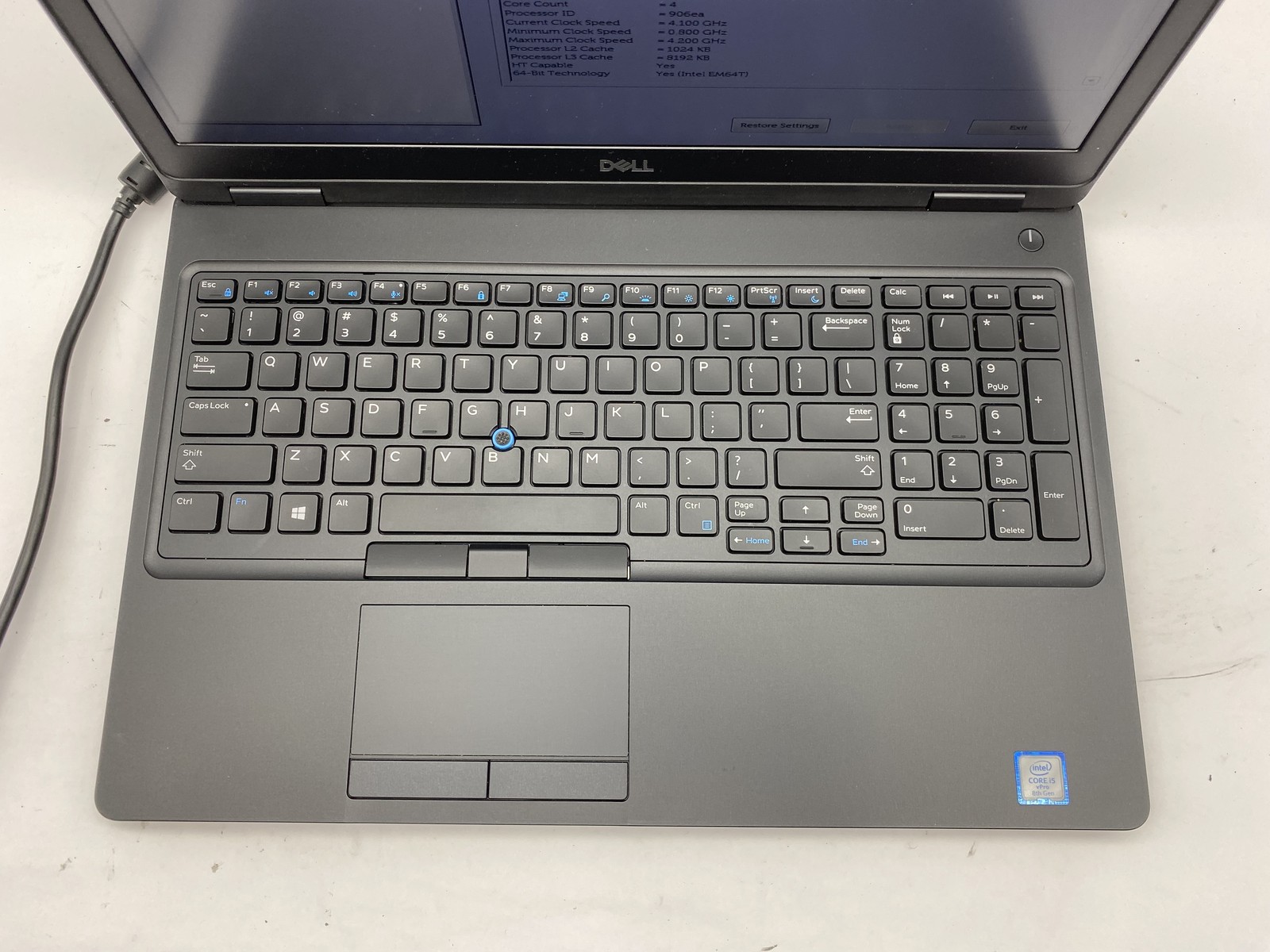 Dell Latitude 5591 Laptop Intel Core i5 8400H 2.5GHz 4GB RAM – No HDD