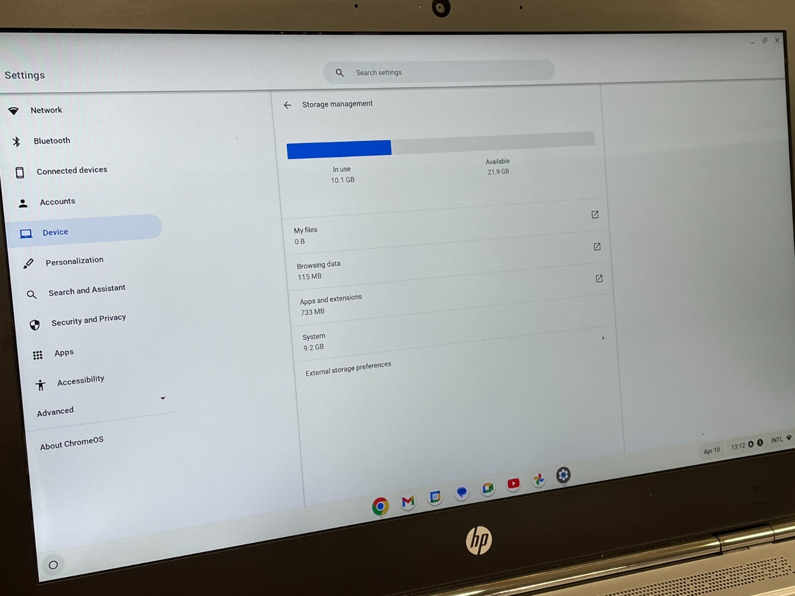 Used HP Chromebook 13 G1 Laptop Intel m7-6Y75 1.20GHz / 16GB RAM / 32GB SSD