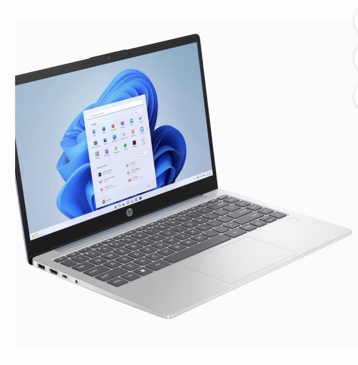 HP 14″ Laptop AMD Athlon Silver 7120U 4GB DDR4 RAM 128GB UFS Win11 Silver FHD