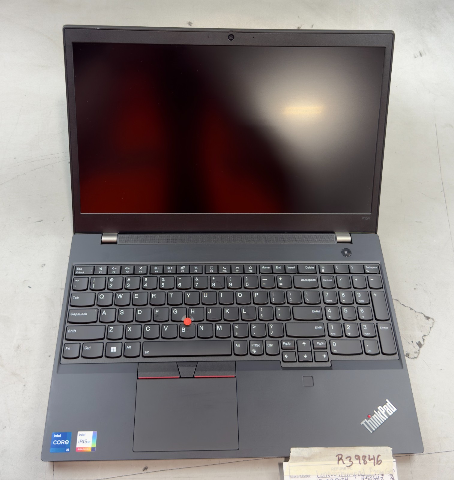 Lenovo Thinkpad P15V Gen 3 i5-12500H / 0GB RAM / NO SSD -RL6058