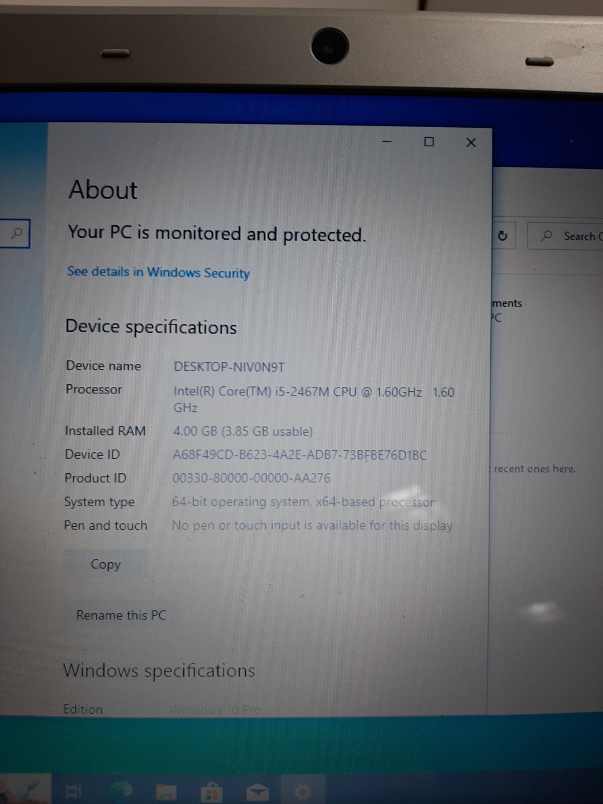 Acer Aspire S3 i5-2467M 1.60Ghz 4GB RAM 256GB SSD Win10 READ #97