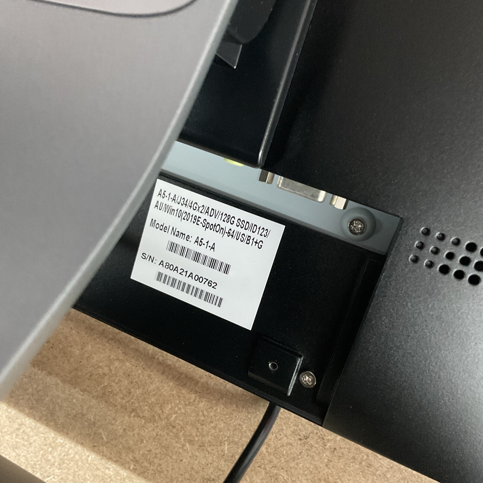 Partner SpotOn A5-1-A Touchscreen POS System Terminal W/ Power Supply