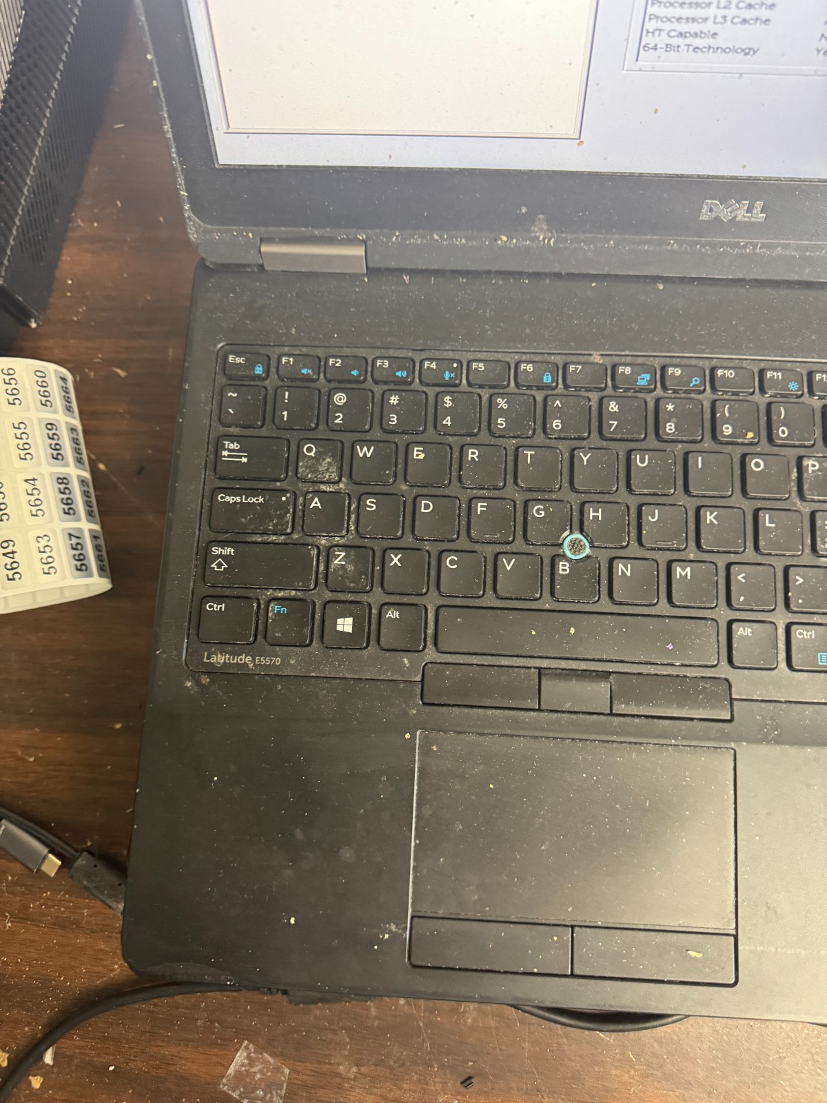 Dell Latitude E5570 Core i5-6440HQ Laptop for Parts/Repair #5625