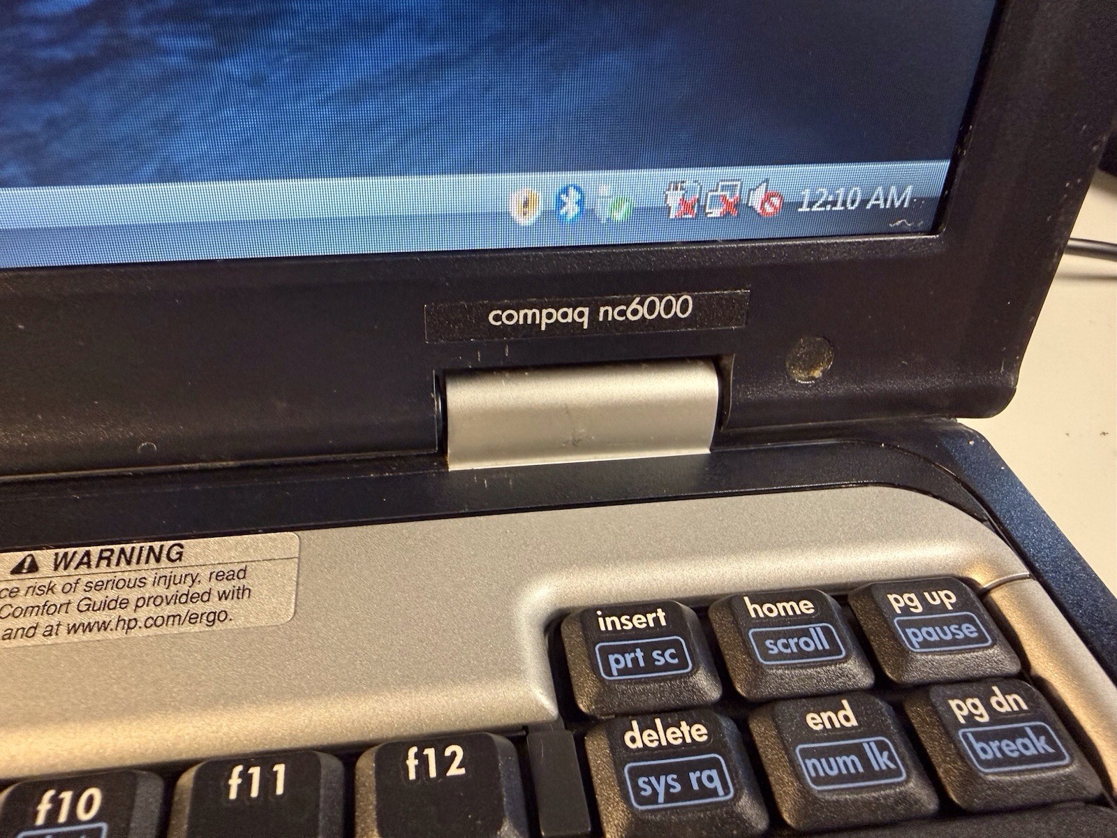 Vintage HP Compaq NC 6000 Business Laptop WinVista Buss #001