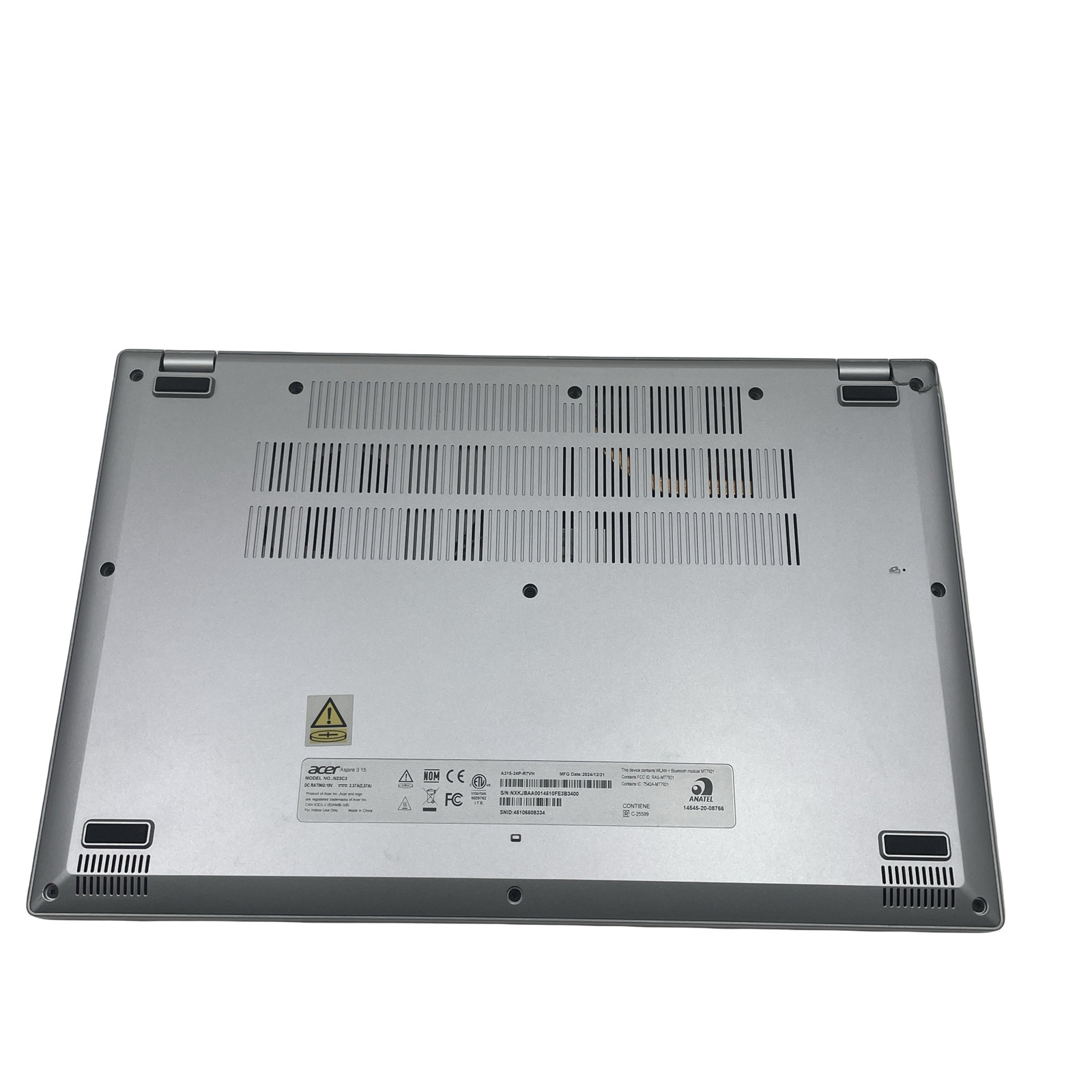 Acer Aspire 3 15 N23C3 Ryzen 3 7320U 8GB RAM 256GB SSD Silver #CR5456 (AR)