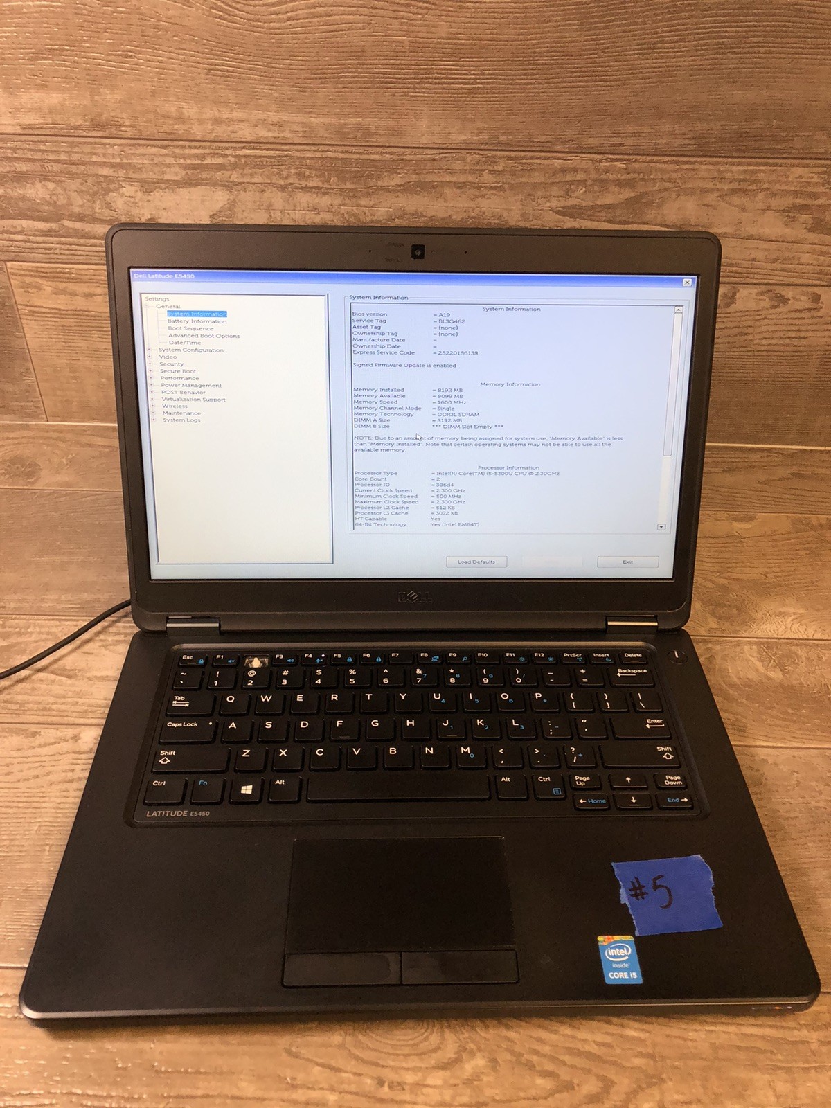 Dell Latitude E5450 14″ Intel Core i5 -5300U 2.30GHz 8GB DDR3L LOT OF 5 UNLOCKED