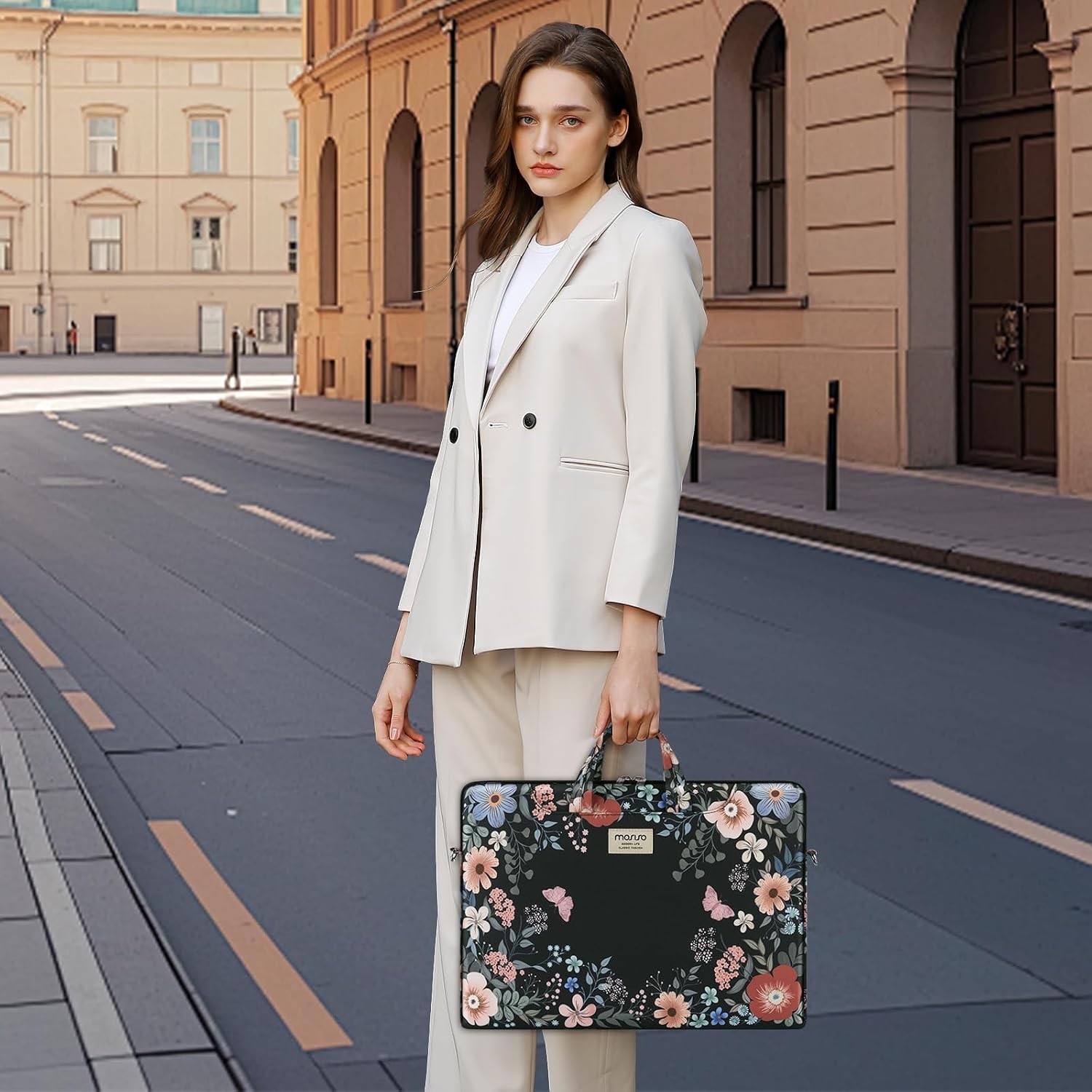 Laptop Bag for Women, 15.6 inch Computer Bags Compatible with MacBook Pro 16 inc