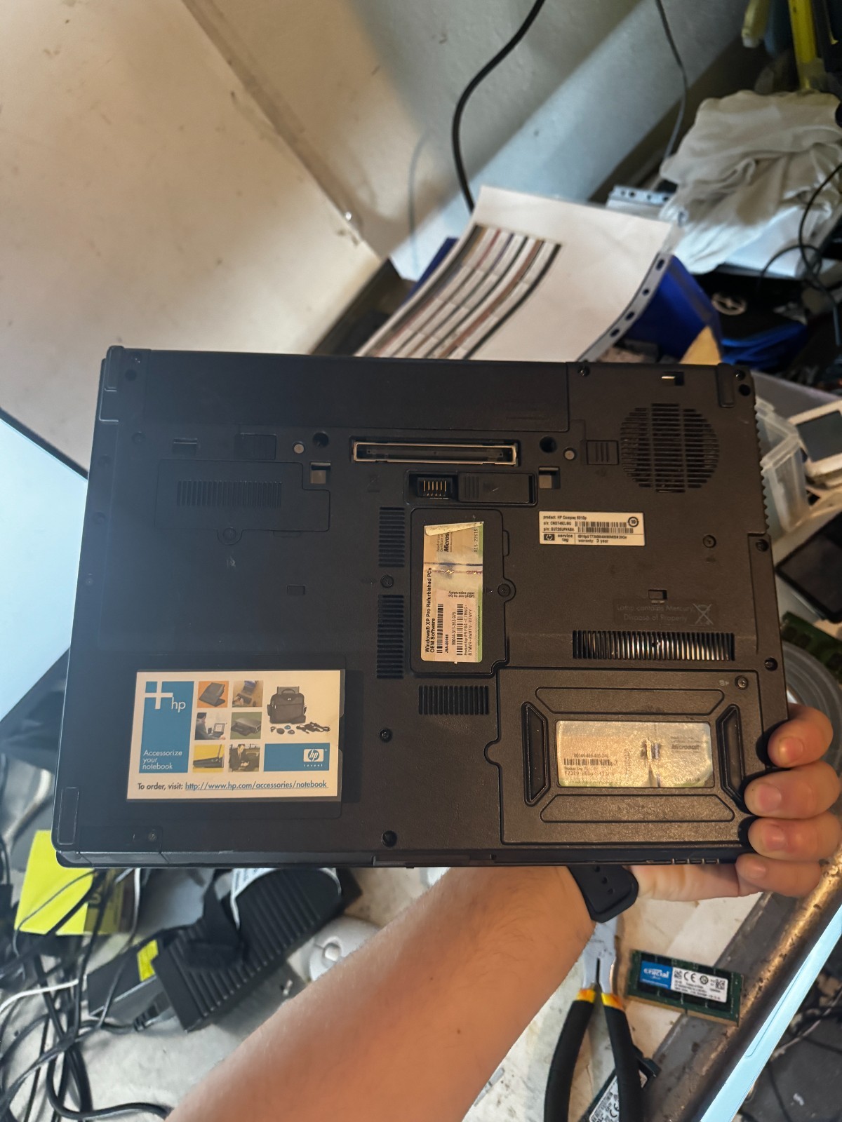 HP COMPAQ 6910P Intel Centrino Duo Laptop for Parts/Repair #5764