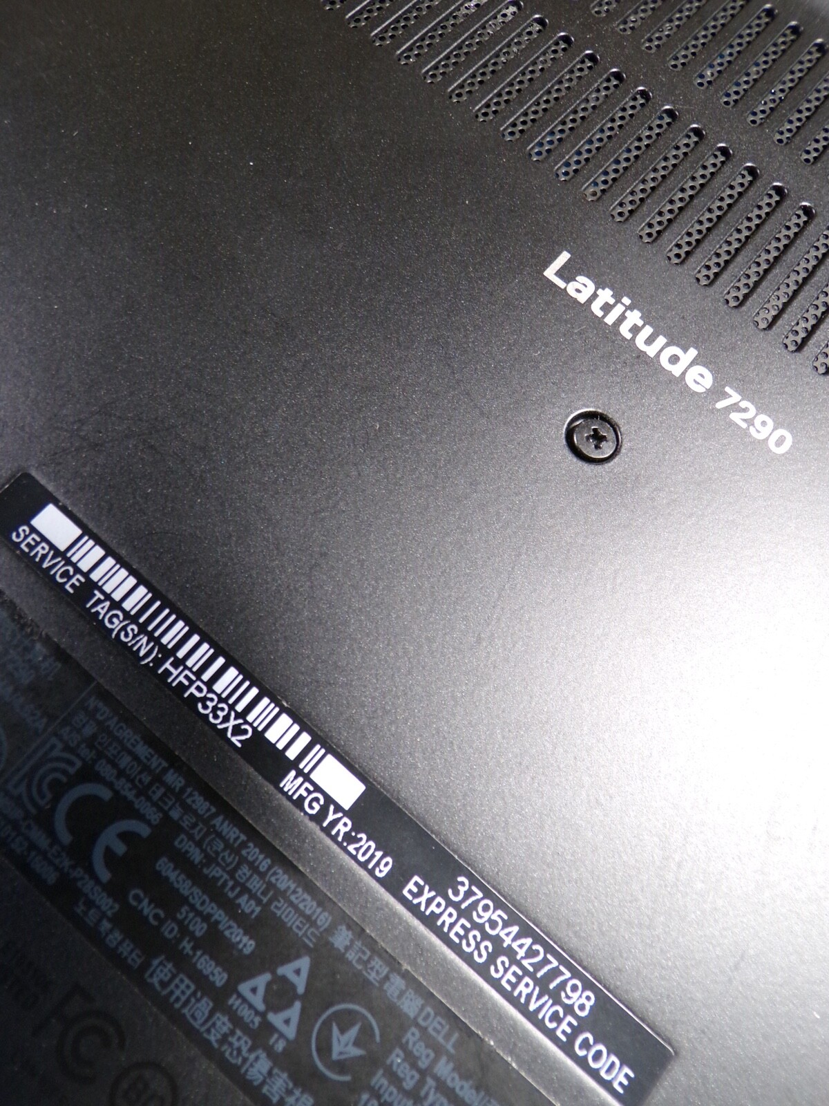 DELL LATITUDE 7290 INTEL Core i5-8350U 1.70GHZ 16GB RAM