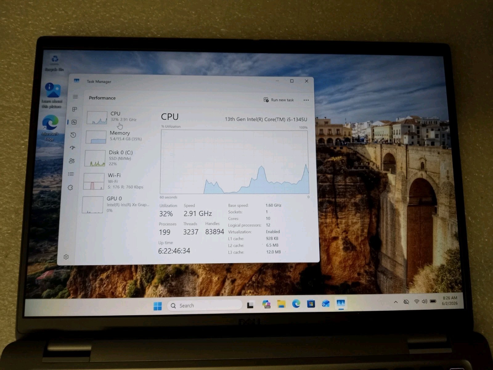 Dell Latitude 7440 Laptop i5-1345U 1.6GHZ 16GB 256GB SSD 14″ Win 11 * Ready Desc