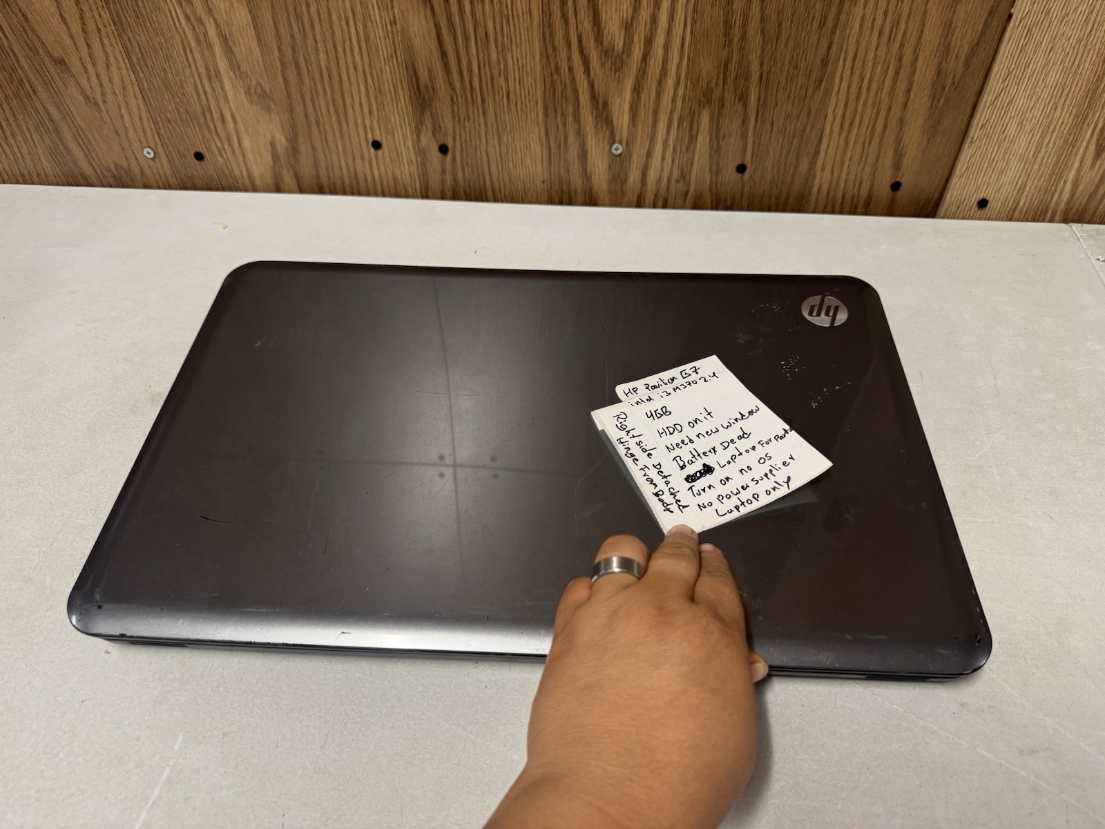 💻 HP Pavilion G7 Laptop – Intel Core i3 – 4GB RAM – No Display – For Parts ⚙️