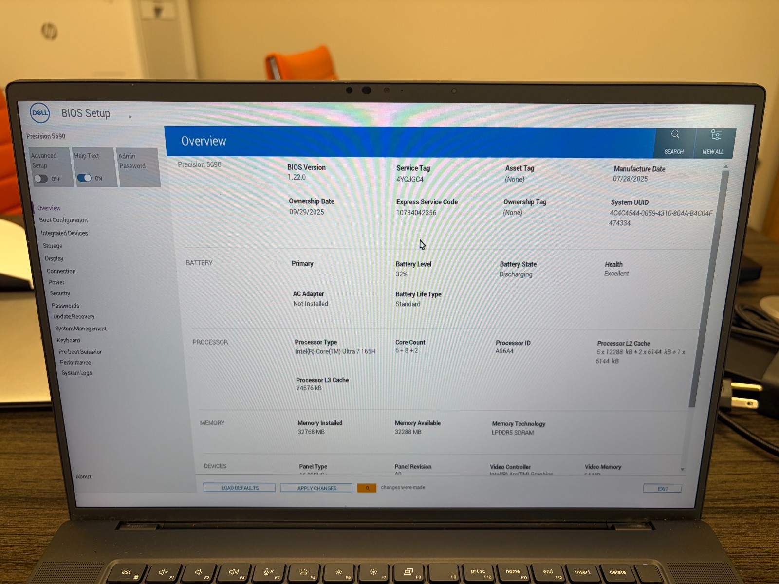 Dell Precision 5690 Ultra 7 32GB 512GB SSD 16″ Win11 ProSupport Plus 9/2028