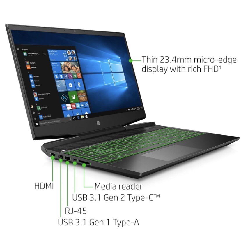 HP Pavilion Gaming Laptop 15.6″, Intel Core i5-8300H, NVIDIA GF GTX 1050Ti 🎁