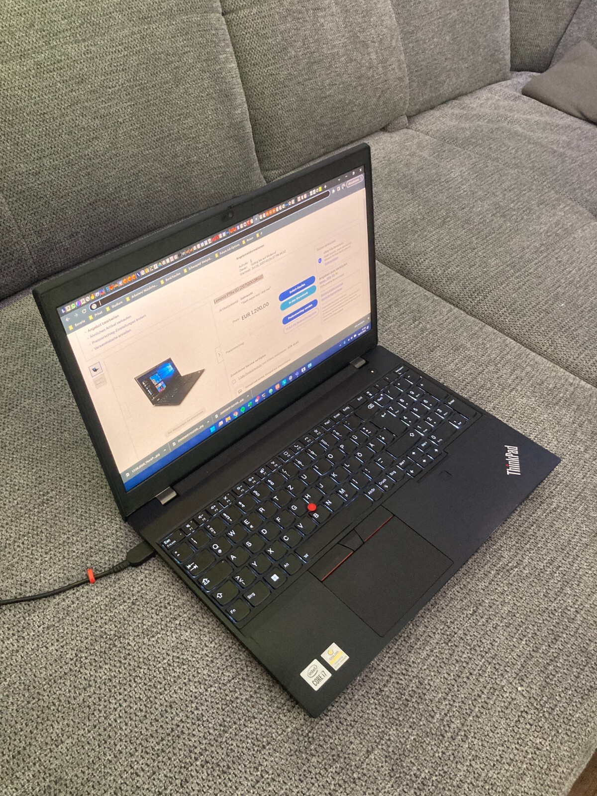 Laptop 15.6″, 32GB RAM, 1TB NVMe, NVIDIA Graphics 8GB, Lenovo P15v (20TQ003RGE)