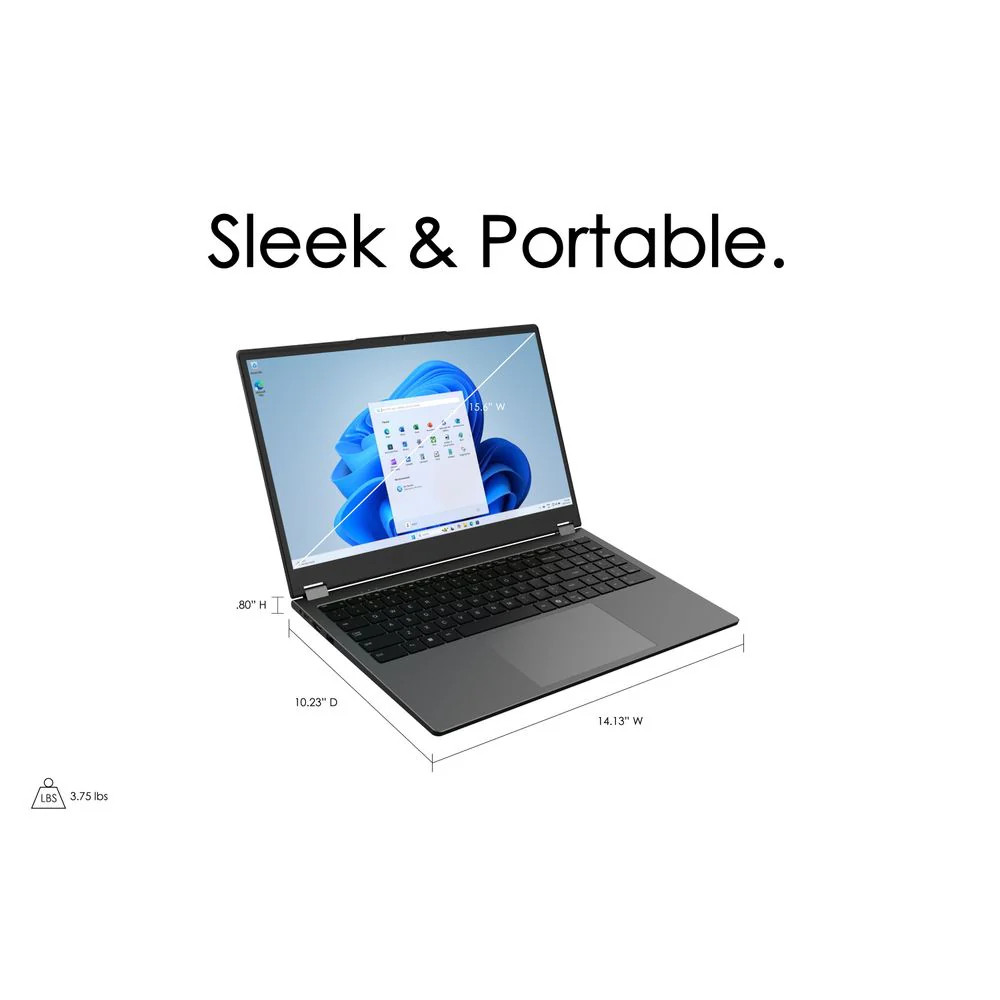 Gateway 15.6” FHD IPS 2-in-1 Convertible Touchscreen Laptop, Intel N100 Process