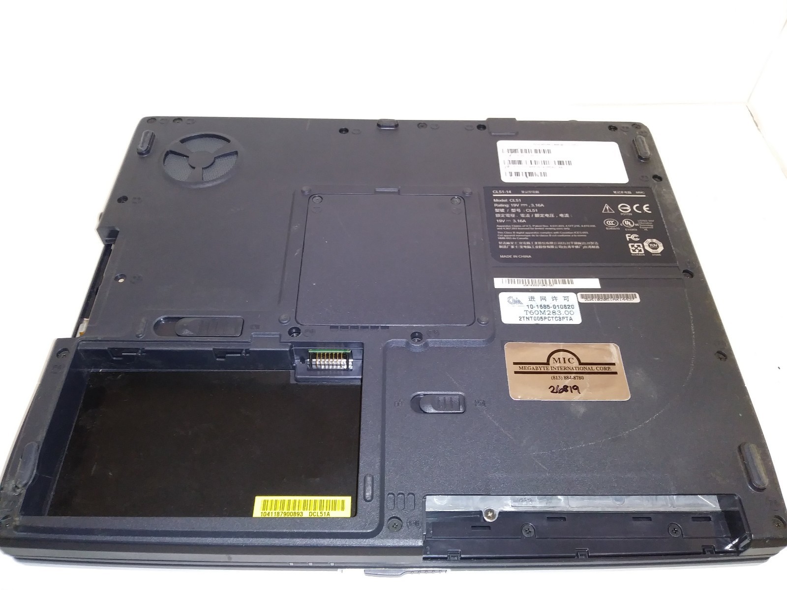Megabyte – Intel 1.7GHz (Exact Processor UNKNOWN) CL51-14 Laptop