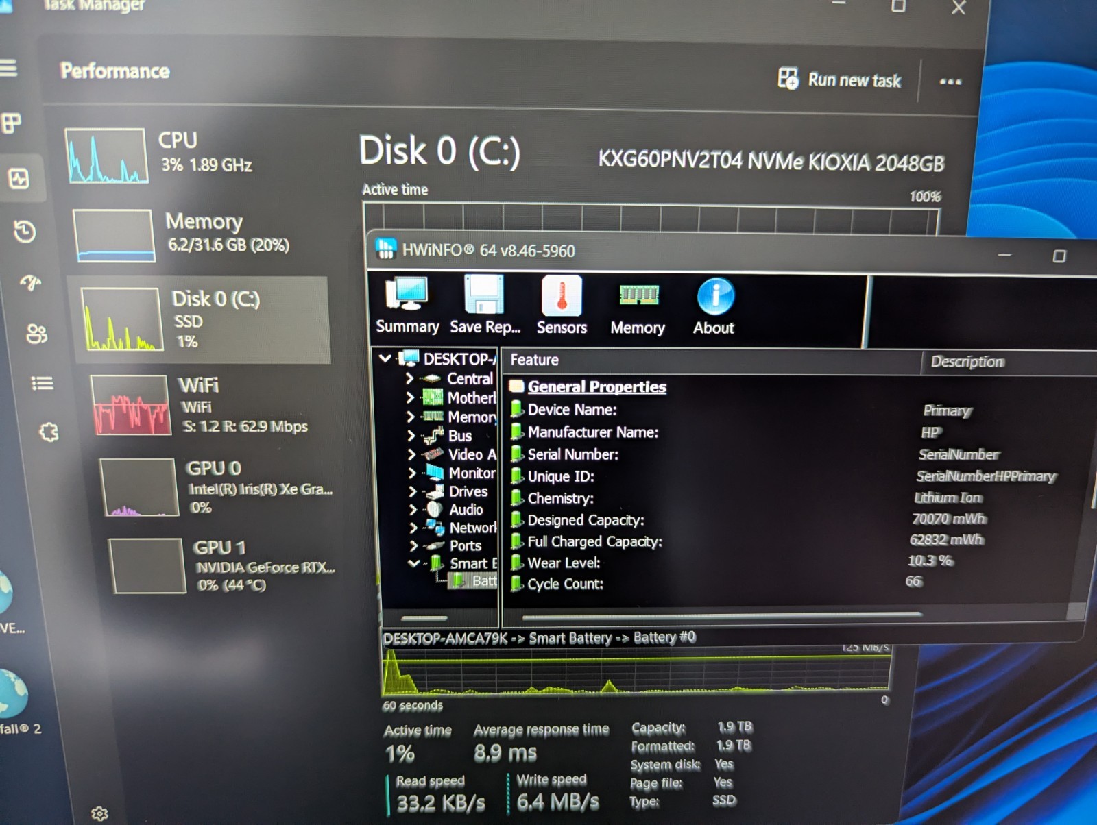 HP Victus 15.6″ Gaming Laptop i5 12500h 32GB 2TB SSD RTX 4060 W11