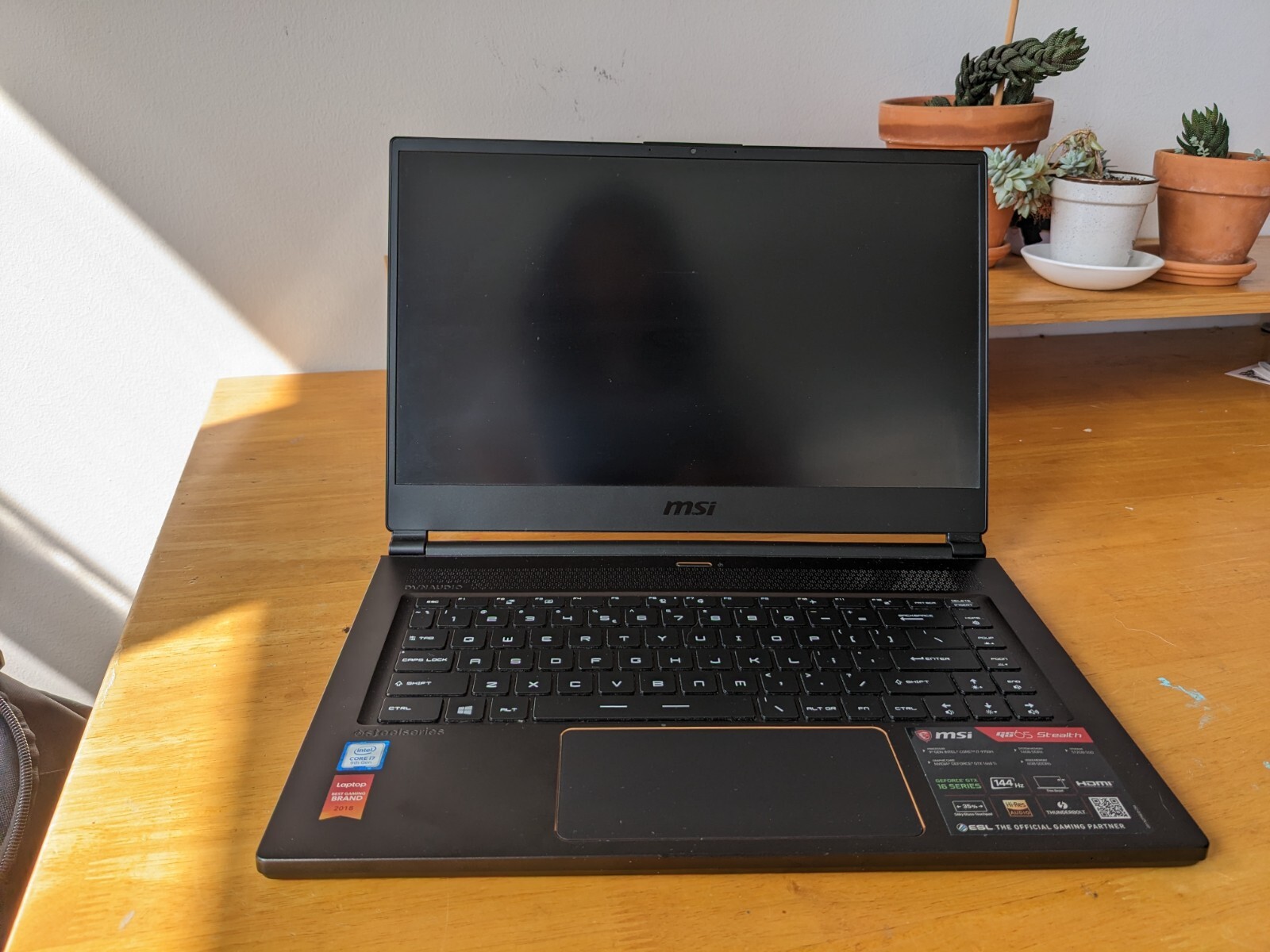 MSI GS65 Stealth 15.6 inch (512GB, Intel Core i7 9th Gen., 2.60GHz,NVIDIA 1660Ti