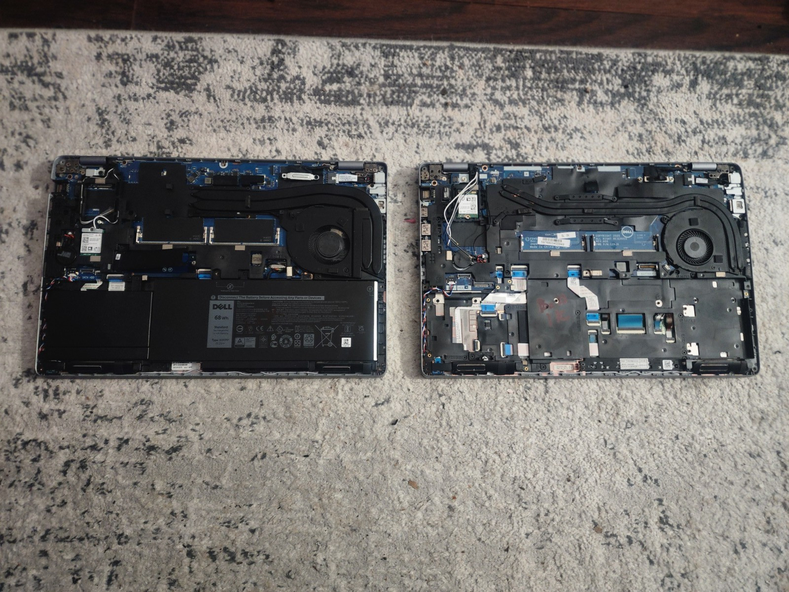 LOT OF 2 Dell Latitude 5511/5510 I7-10850H/I7-10610U NO RAM BOOTED PARTS/REPAIR