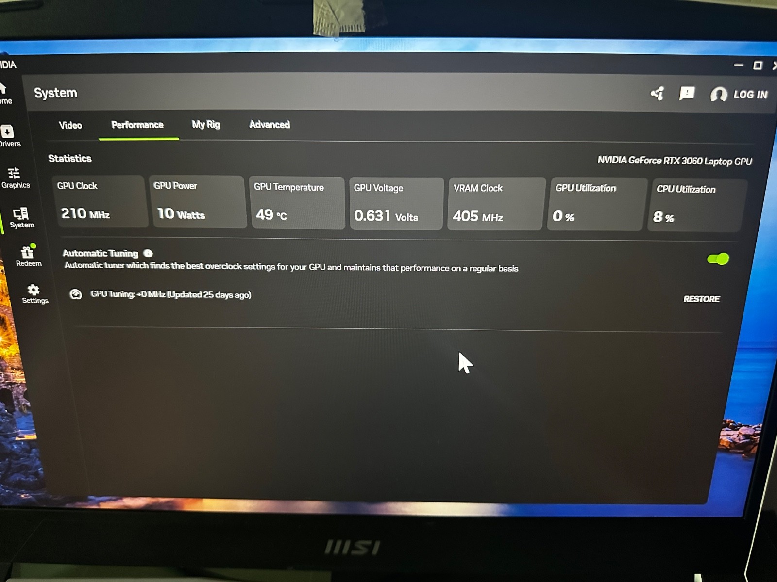 MSI Sword 15 A12UE-605 15.6” 1080p 144hz i7 12650H RTX 3060 16GB RAM 1 TB SSD