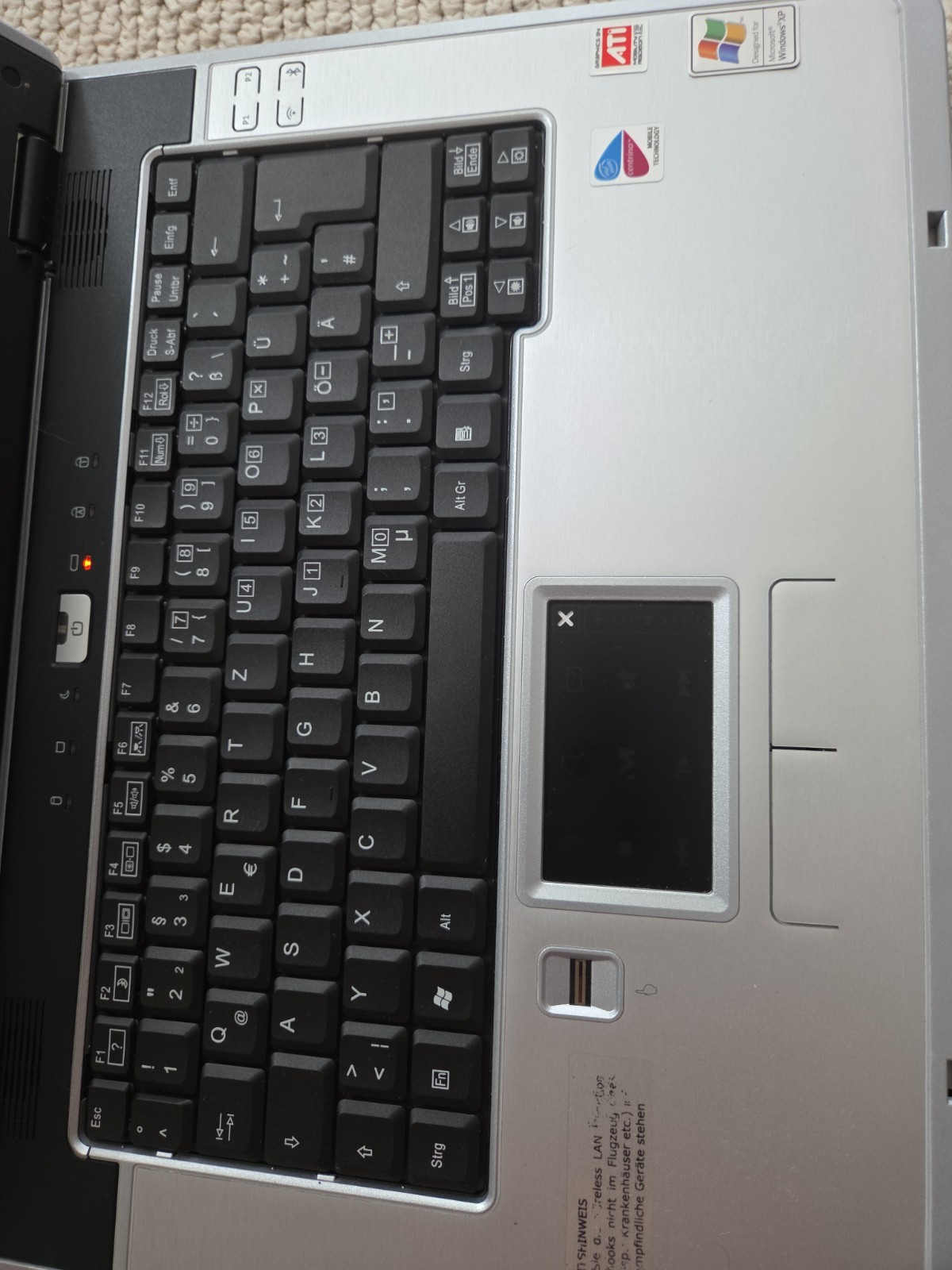 Retro Medion MD95800 Pentium M 1.73GHz ATI X700 XL Windows XP DVI