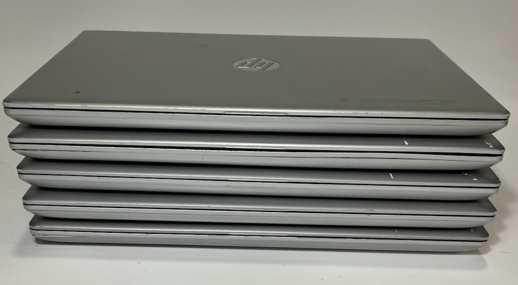 LOT OF 5 HP ProBook 650 G4 15.6″ Laptop Intel i5-7300U – NO RAM – NO SSD -TESTED