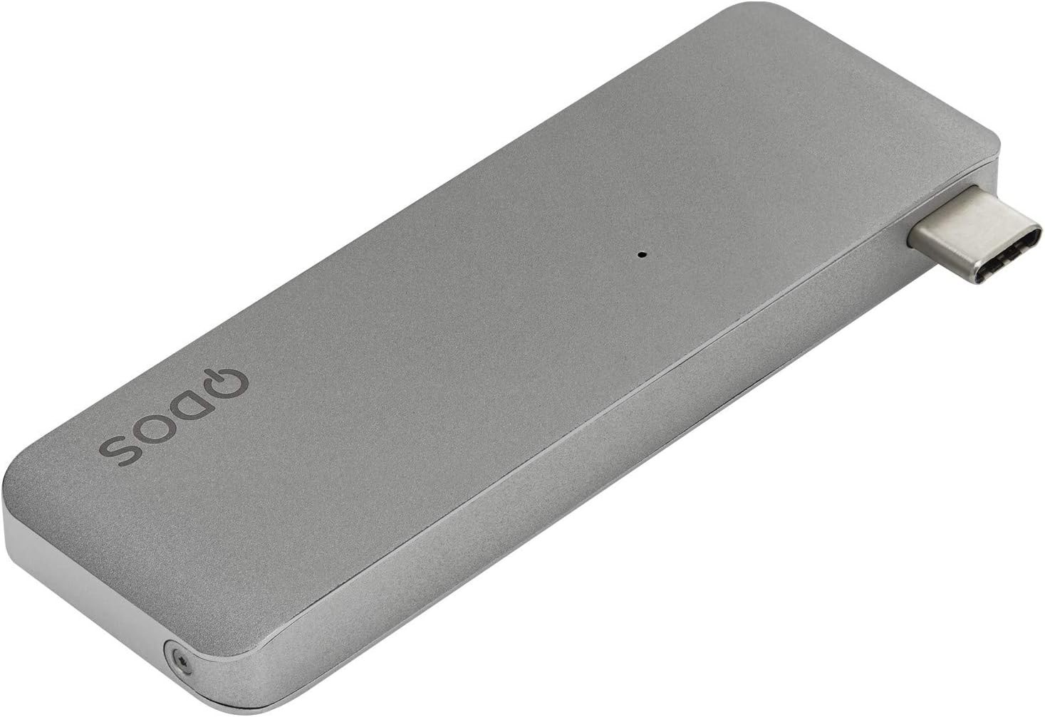 QDOSE Powerlink Side Mini USB-C Hub for MacBook PRO 1″” And 15″ – Dark Gray